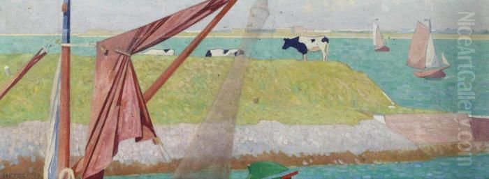 Het Veersche Gat; Near Veere Oil Painting by Jan Heyse