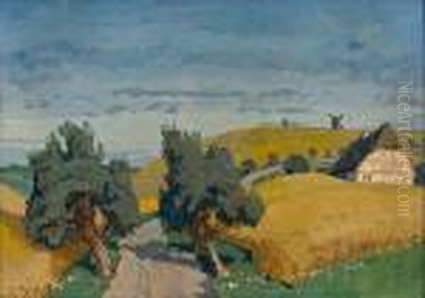 Ostseelandschaft Oil Painting by Erich Theodor Holtz