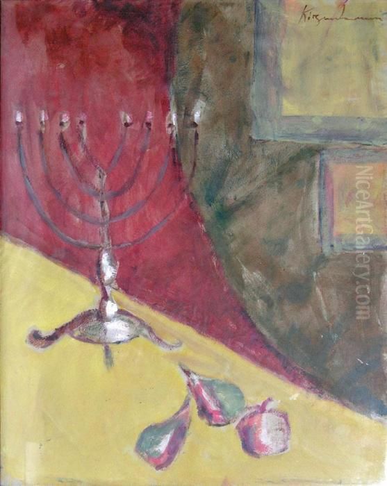 Nature Morte Oil Painting by Jesekiel Kirszenbaum Nature Morte Oil Painting by Jesekiel Kirszenbaum