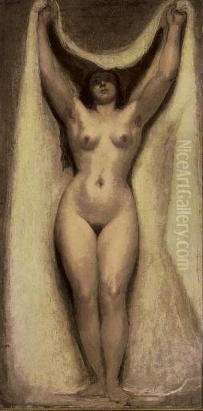 Nature Unveiling Herself Oil Painting by William Etty