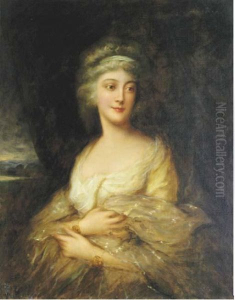 Portrait Of Mrs Horton, Nee Anne Luttrell Oil Painting by Thomas Gainsborough