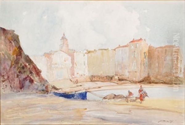 Fishermen Oil Painting by William Lee Hankey