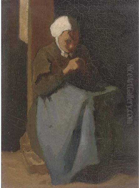 Paysanne A La Coiffe Oil Painting by Henri Charles Manguin