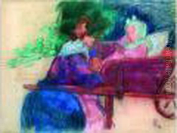 Landau Improvise, 1908 (?) Oil Painting by Jean Peske