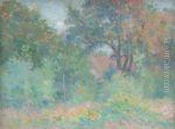Paysage Decampagne Oil Painting by Hippolyte Petitjean