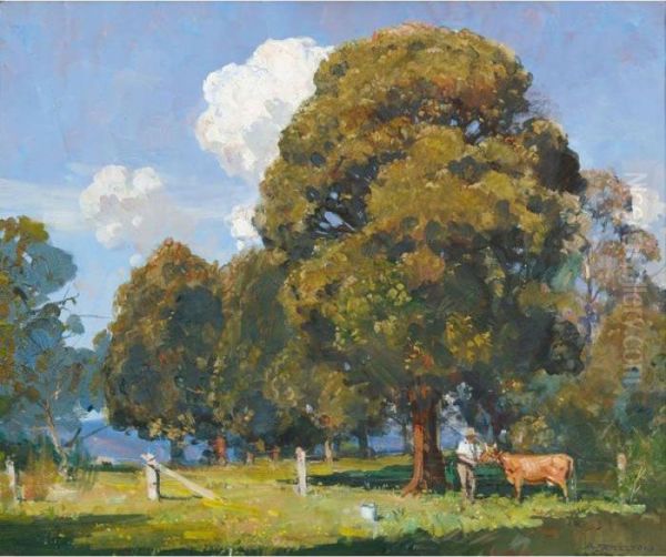 Noon, Olinda Oil Painting by Arthur Streeton