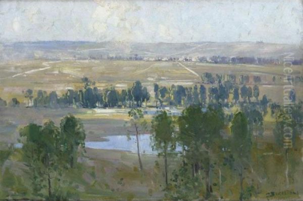 The Somme Valley Oil Painting by Arthur Ernest Streeton