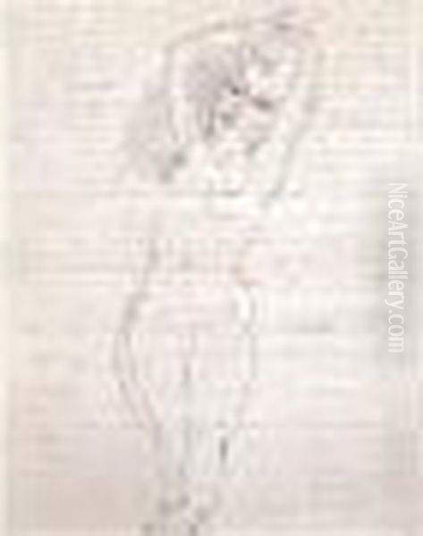 Femme Nue Oil Painting by Raoul Dufy