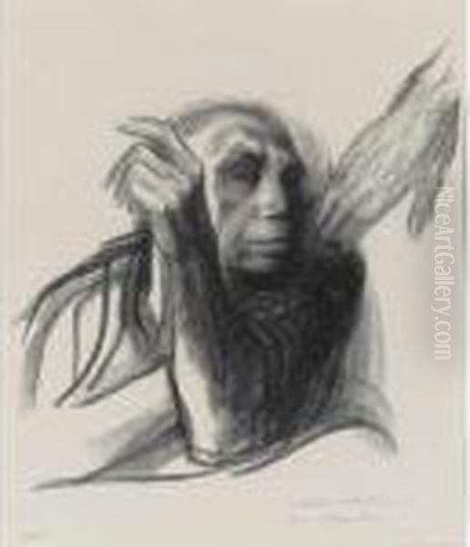 Ruf Des Todes (k. 263) Oil Painting by Kathe Kollwitz