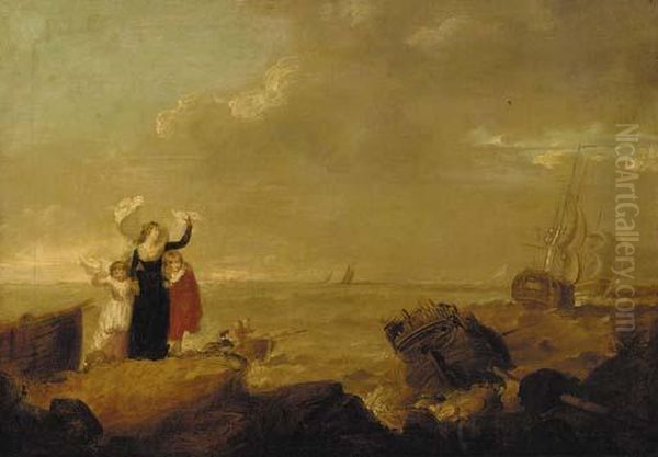 Adieu Oil Painting by George Morland
