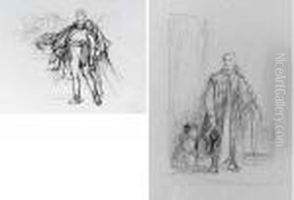 A Sketchbook Of Figure, 
Landscape And Other Drawings, Includingstudies For 'the Entry Of George 
Iv Into Holyrood House' (1830),the Portraits Of Queen Adelaide (1833) 
And The Duke Of Wellington(1835), And 'nelson Sealing The Copenhagen 
Despatch', A Oil Painting by Sir David Wilkie