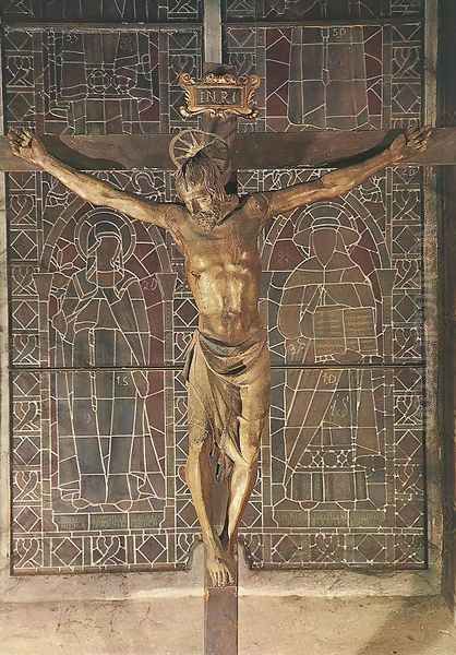 Crucifix Oil Painting by Donatello (Donato di Niccolo)