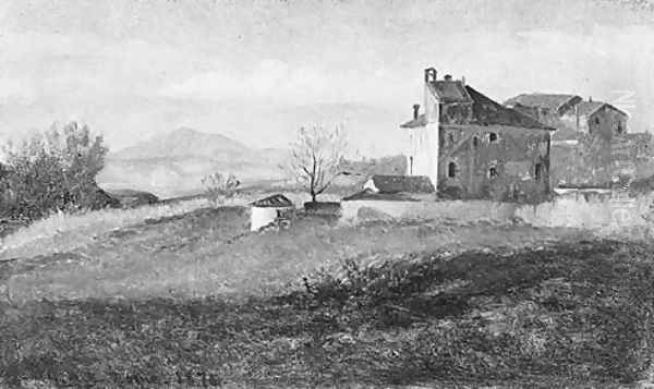 Convent near Rome Oil Painting by George Henry Yewell