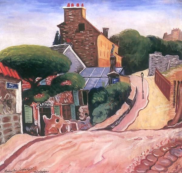 Montmartre 1927 Oil Painting by George Loftus Noyes