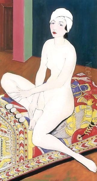 Odalisque 1929 Oil Painting by George Loftus Noyes