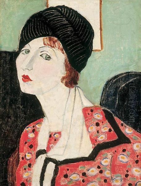 Portrait of My Wife 1920s Oil Painting by George Loftus Noyes