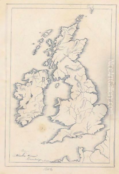 Map Of Great Britian Oil Painting by Winslow Homer