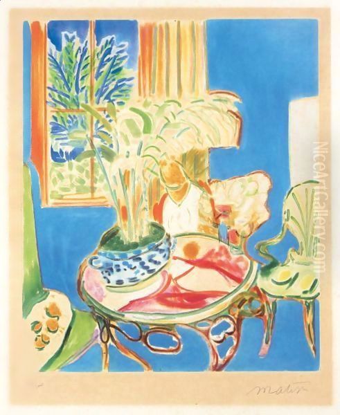 Petit Interieur Bleu Oil Painting by Henri Matisse