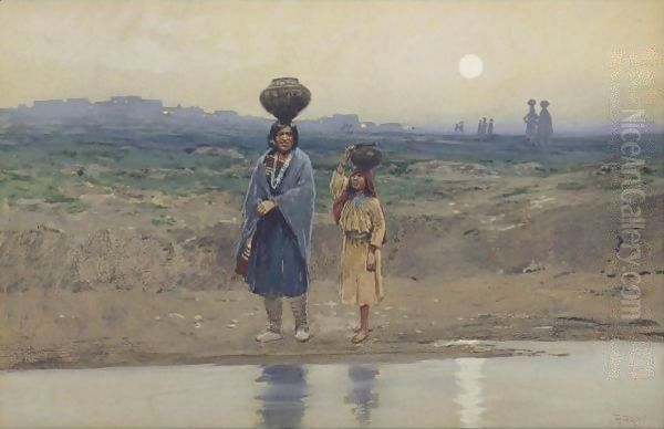 Fairy Tales Oil Painting by Henry Farny