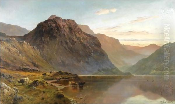 A Shoulder Of Ben Nevis Oil Painting by Alfred de Breanski