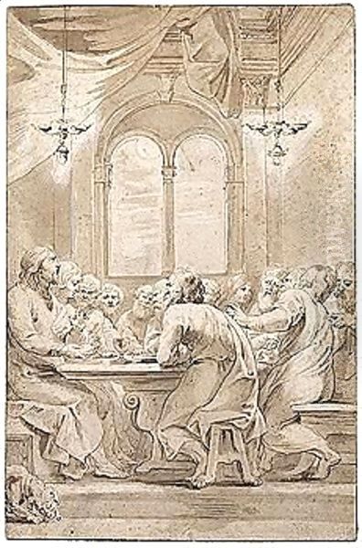 The Last Supper 3 Oil Painting by Peter Paul Rubens