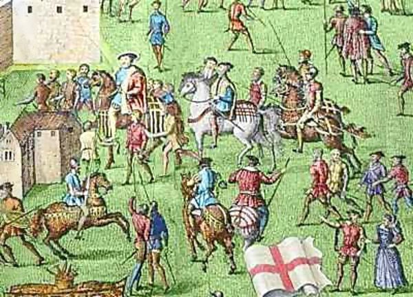 The Encampment of the English Forces near Portsmouth during the Battle of the Solent 2 Oil Painting by James Basire