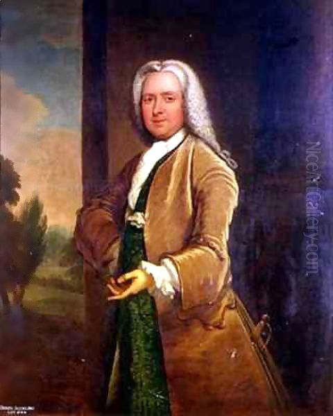 Portrait of Denzil Suckling Oil Painting by Thomas Bardwell