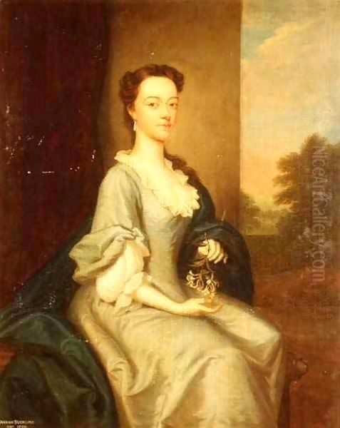 Portrait of Hannah Suckling Oil Painting by Thomas Bardwell
