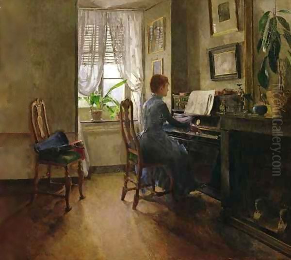 Chez Moi Oil Painting by Harriet Backer