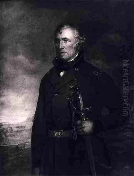 Zachary Taylor, 12th President of the United States of America Oil Painting by Eliphalet Frazer Andrews