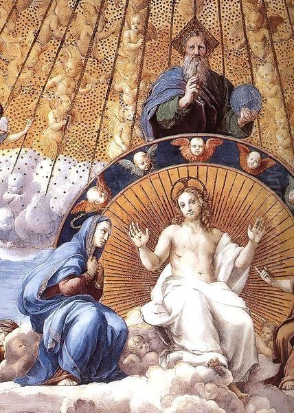 La Disputa (detail) 4 Oil Painting by Raphael