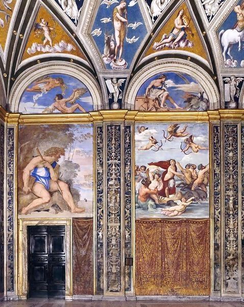 View of the Loggia di Galatea Oil Painting by Sebastiano Del Piombo