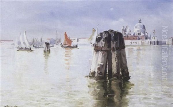 Vue De Venise Oil Painting by Louise Abbema