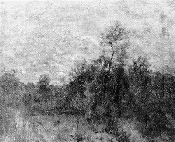 Western Landscape Oil Painting by Charles Partridge Adams