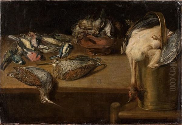 Nature Morte Au Gibier Sur Un Entablement Oil Painting by Alexander Adriaenssen the Elder