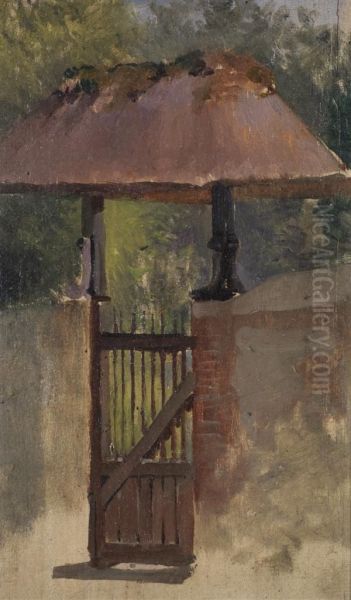 Le Porche Oil Painting by Louise Abbema