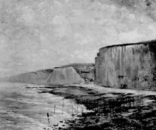 Les Falaises Oil Painting by George Charles Aid