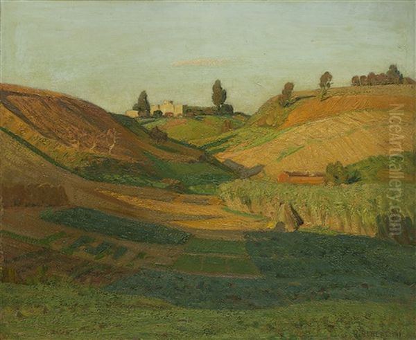 Roma Nei D'intorni Di Monte Mario Oil Painting by Oreste Albertini