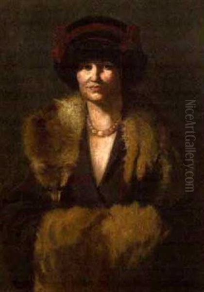 Sunday Best, Portrait Of Lucia Sturdevant Gibbes Oil Painting by John Bernhard Alberts