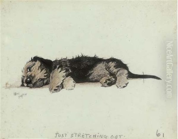 Just Stretching Out Oil Painting by Cecil Charles Windsor Aldin