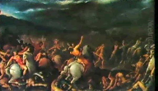 Episodio Delle Imprese Di Ercole Oil Painting by Francesco (da Gubbio) Allegrini