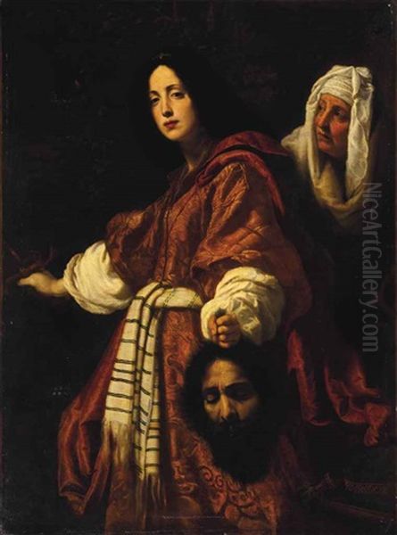 Judith With The Head Of Holofernes Oil Painting by Alessandro di Cristofano Allori