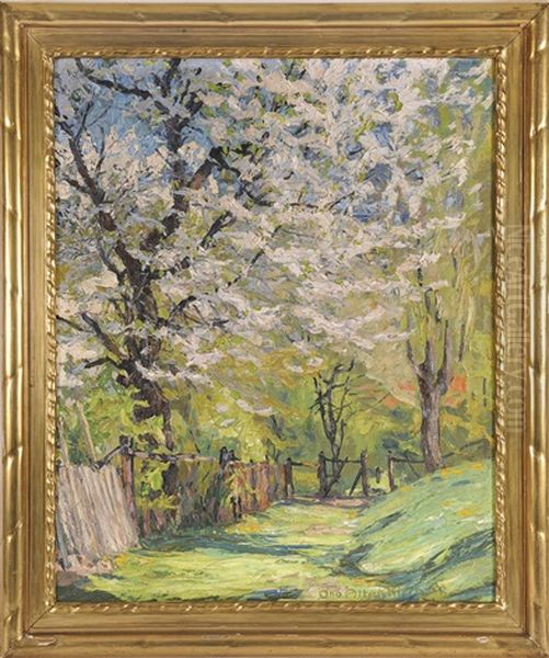 Waldweg Oil Painting by Otto Altenkirch