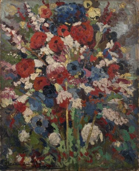 Bouquet De Fleurs Oil Painting by Alexandre Altmann