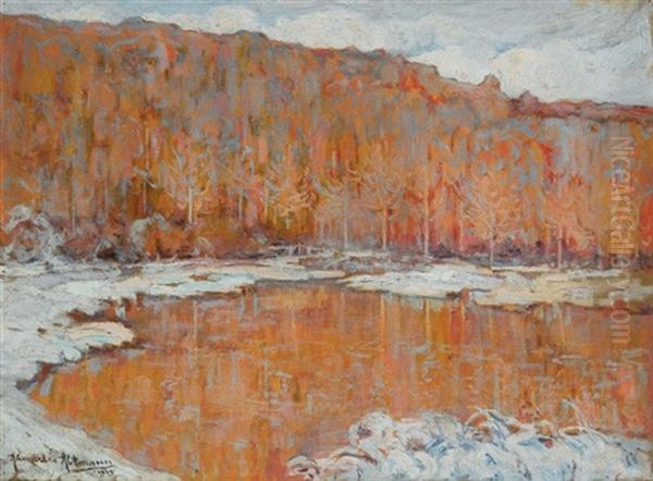 The Frozen Lake Oil Painting by Alexandre Altmann