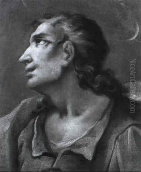 Kopfstudie Des Apostels Johannes Oil Painting by Martino Altomonte