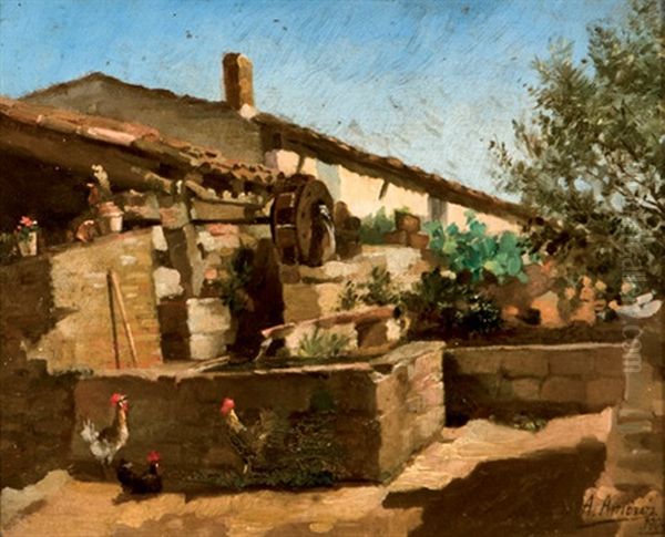 Vista Rural Oil Painting by Antonio Amoros Botella