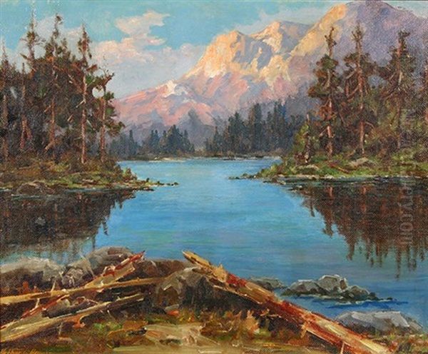 Sierra Lake Oil Painting by Arthur Chance Amos