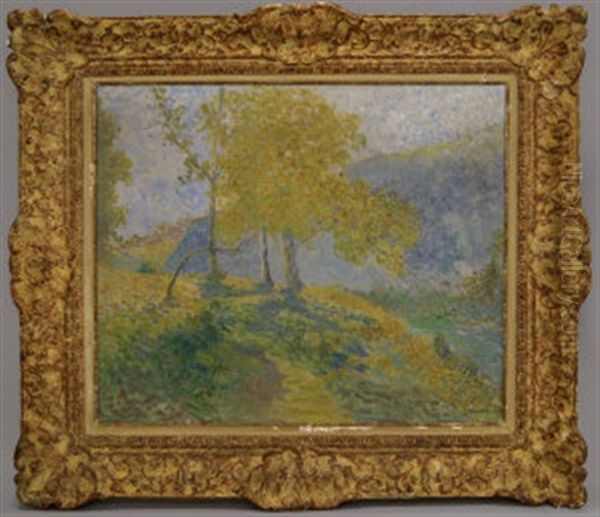 Paysage Avec Une L'arbre Oil Painting by Emile Ancelet