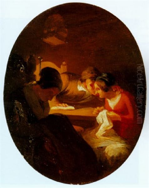 L'occasione Oil Painting by Vito d' Ancona